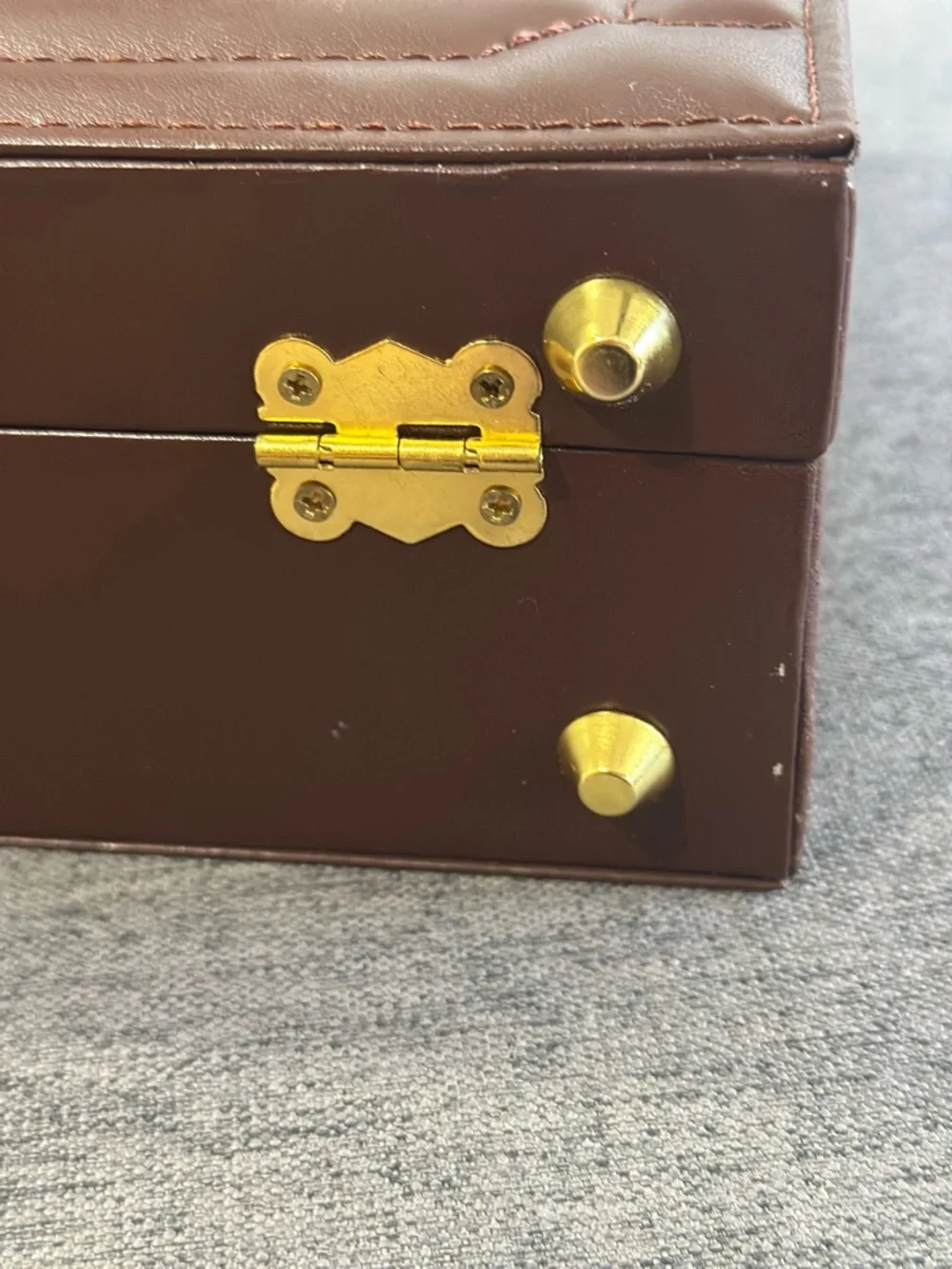 Travis Scott Utopia Brown Leather Briefcase